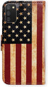 Case for Samsung Galaxy A02s, Retro American Flag Leather Flip Phone Case Wallet Cover with Card Slot Holder Kickstand for Samsung Galaxy A02s...