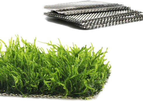 24 Pieces 3.1X3.1in (8X8cm) Aquarium Moss Mesh, 304 Stainless Steel Aquatic Moss Wall, Easy to Cut, for Fixing and Propagating Aquatic Mosses, DIY...
