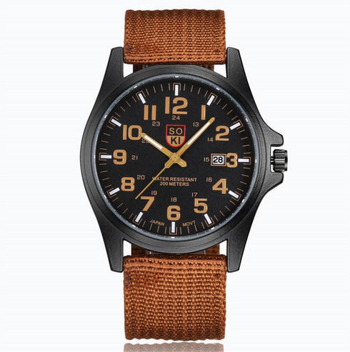 CdyBox 3 Pack Women Nylon Strap Watches Men's Calendar Sport Quartz Wristwatch Military Watch Wholesale...