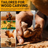 Wood Carving Drill Bits Set Compatible with Dremel Rotary Tool 5 Different Engraving Drill Accessories Bit Wood Grinding Woodworking Tool with 3mm...