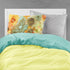 Caroline's Treasures 8969PILLOWCASE Abstract Flowers Teal and Orange Fabric Standard Pillowcase Lightweight Super Soft Easy Care Decorative Artwor...