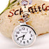 ZIMI 4 PCS Round Analog Women's Men's Nurses Keychain Key Ring Watch Simple Easy to Read time Quartz Unisex Pendant Clock...