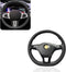 1 PC Car Steering Wheel Cover, 14.96" Silicone Non-Slip Textured Steering Wheel Cap, Comfortable Touch Decorative Accessory for All Seasons, Compa...