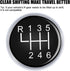 Universal Shift Knob 6 Speed Manual Gearbox Shift Knobs Fit for Most Car Transport Vehicles?Round Head R Up?...