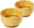 2Pcs Bamboo Bowl Sets Bamboo Bowls Kids Wooden Plates and Bowls Set Small Wooden Bowls Salsa Bowls for Party Facial Bowls...