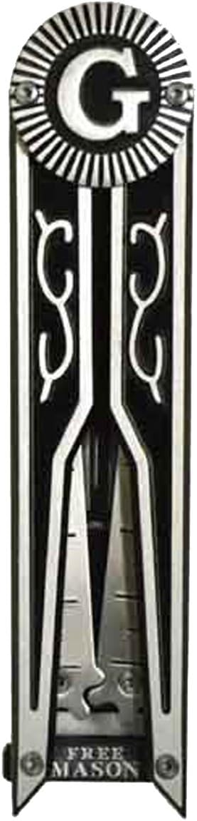 UNOSEKS TG,LLC Treasure Gurus Free Mason Seal G Square & Compass Folding Pocket Knife...