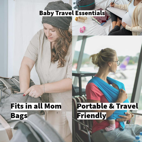 Travel Bottle Cleaner kit, 7in1 Baby Travel Essential Silicone Travel Bottle Brush Set, Nipple, Drying Rack, Straw, & Breast Pump Cleaning, Soap D...