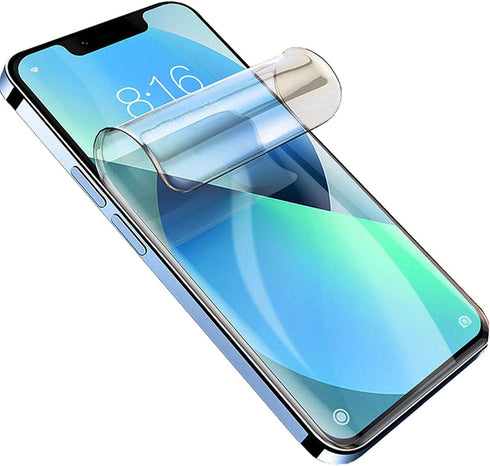 2Pack Upgraded Hydrogel Screen Protector For iPhone 13/13 Pro, iPhone 14 (6.1"), Non-breakable Flexible TPU&Case Friendly Transparent Soft Protect...