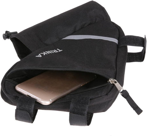 MOOCY Bike Frame Bag?Bike Storage Bag with Water Bottle Pouch Bicycle Frame Pouch Bag for MTB Road Bike Cycling Bike Accessories(Black)...