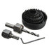 (11Pcs) Hole Saw Set, Hole Saw Kit 3/4'' - 2 1/2 "inch for Woodworking Drills Bits Set...