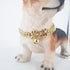 18K Engraved Dog Collar Gold Metal Stainless Steel with Bone Lock 14mm Gold Big Dog Luxury Training Collar Cuban Link Necklace Chain with Bell...