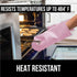 Gorilla Grip Heat and Slip Resistant Silicone Oven Mitts Set, Soft Cotton Lining, Waterproof, BPA-Free, Long Flexible Thick Gloves for Cooking, BB...