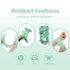 RICHTOP Face Wash Headband for Women 6 Pack Skincare Headband Set Makeup Headband Green Sponge Spa Headband Teen Girl Gift Trendy Stuff Headband f...