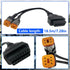 OBD2 Diagnostic Scanner Adapter Cable for Harley Davidson,2 in 1 Motorcycle OBD Scanner Adapter Cable (16Pin to 4Pin and 16Pin to 6Pin) 12" OBD2 C...