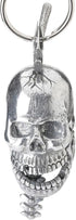Guardian Bell Skull Bones Good Luck Bell w/Keyring & Black Velvet Gift Bag | Motorcycle Bell | Lead-Free Pewter | Made in USA...