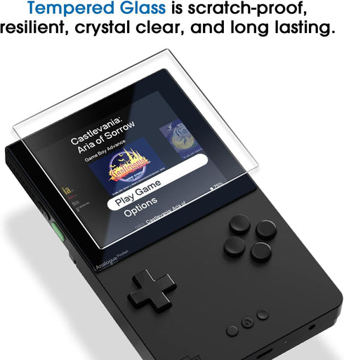 amFilm Screen Protector Compatible with analogue pocket, Anti-Scratch,Easy Installation, Tempered Glass, 2 Pack......