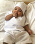 ESTAMICO Infant Baby Boy's Girl's Christening Baptism Outfits Embroidered Cross Bib...
