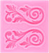 Baroque Fondant Molds Curlicues Scroll Relief Cake Decorating Silicone Mold For Cake Decoration Cupcake Topper Gum Paste Chocolate Polymer Clay...