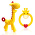 SHARE&CARE BPA Free Silicone Giraffe Baby Teether Toy with Storage Case, for 3 Months Above Infant Sore Gums Pain Relief and Baby Shower, Baby Tee...