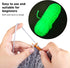 164ft Luminous Chunky Yarn, Glow in The Dark Yarn DIY Weave Glow Yarn Polyester Luminous Knitted Yarn Hand Knitted Luminous Yarn Novel Functional ...
