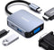 BENFEI USB C HUB 4in1, USB Type-C to HDMI VGA Adapter, USB C to USB Adapter, USB Type-C Power Delivery, Compatible with iPhone 15 Pro/Max, MacBook...