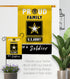Breeze Decor Proud Family Soldier Garden Flag Armed Forces United State American Military Veteran Retire Official House Decoration Banner Small Ya...