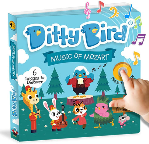DITTY BIRD Musical Books for Toddlers | Fun Classical Music & Nursery Rhyme Book | Mozart Musical Book | Children's Interactive Toddler Books for ...