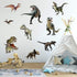 Kiddale 3D Watercolour Dinosaur Kids Wall Stickers,Peel and Stick Removable Wall Decals for Kids Nursery Bedroom Living Room...