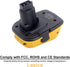 Lasica 2Pack DCA1820 18V to 20V Adapter Compatible with DEWALT 18V XRP Tools - Compatible with Dewalt 20V Max Battery DCB201 DCB203 DCB204 DCB206 ...