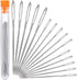 Hekisn Large Eye Sewing Needles, Sewing Needles, Stainless Steel Embroidery Thread Needle, Handmade Yarn Knitting Needles Leather Needle (15 Piece...