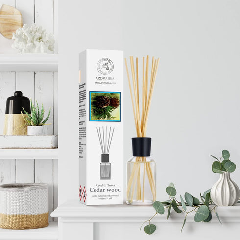 Cedarwood Reed Diffuser 3.4 Fl Oz - Scented Reed Diffuser - Diffuser Gift Set - Best for Aromatherapy - Home - Room Air Fresheners - Cedarwood Ess...