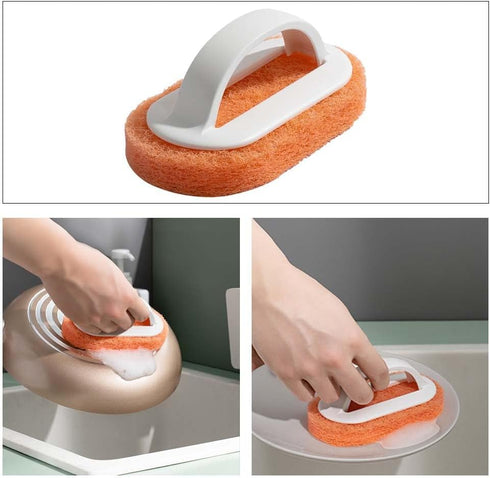 Sponges Kitchen Cleaning Supplies Dish Sponges for Washing Dishes Brush Multifunction Pot Scrub Brush Absorbent Scrubbing Dish Sponge Brush for Ho...