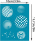 OLYCRAFT 4x5 Inch Silk Screen for Polymer Clay Disco Ball Clay Stencils Reusable Star Stencil Silk Screen Printing Stencils Non-Adhesive Mesh Tran...