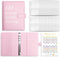 AUSTARK 100 Envelopes Money Saving Challenge, A5 Cash Saving Binder with 100 Envelopes & Tracker to Save $5050 (Pink)...