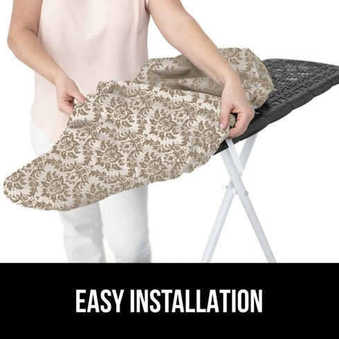 The Original GORILLA GRIP Ironing Board Cover and Pad, Silicone Coating, Thick Scorch Resistant Padding, Heavy Duty Iron Covers Standard Boards, H...