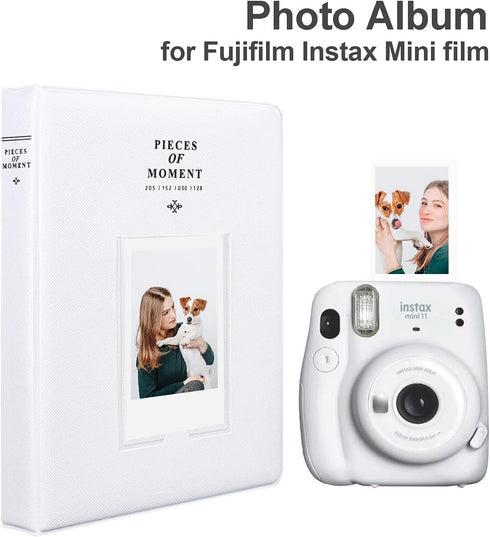 128 Pockets Mini Photo Album for Fujifilm Instax Mini 70 7s 8 8+ 9 11 25 50s 90, Polaroid Z2300, Polaroid PIC-300P Film Instant Camera & Name Card...