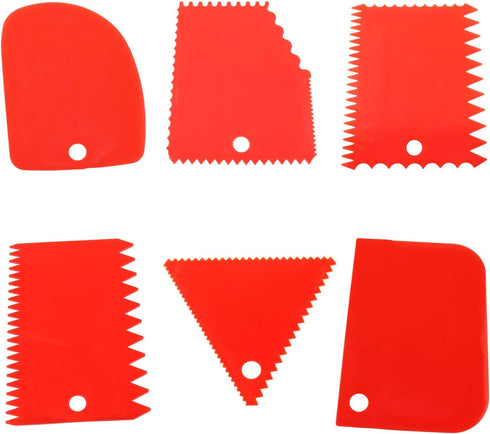 Haidong-Plastic Clay Scraper Set Knife Industrial Clay Scraper DIY Tools Carving Tools Pottery tools-6PCS...
