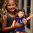 18-inch Girl Doll Clothes Accessories - Team USA 6 Piece Soccer Uniform Clothing Includes Headband,Shirt,Shorts, Socks,Shoes and Football Fits 18"...