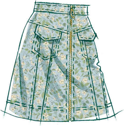 McCall's Misses' Skirts Sewing Pattern Packet, Design Code M8389, Sizes 4-6-8-10-12...