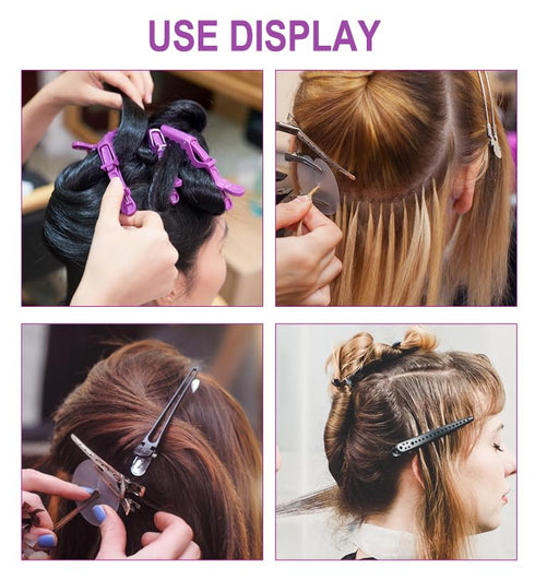 AKOAK 6 PCS Professional Anti slip Crocodile Clip - Large Styling Hair Clip for Women's Thick Hair, Dyeing or Hair Care Partition Positioning Clip...