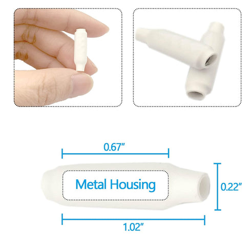 Low Votage Wire B Connectors with Filled Gel for Telephone Alarm Wire Crimp Bean Splice, Wet Blue 100pcs + Dry White 100pcs...