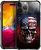 DJSOK Case Compatible with iPhone 15 Pro, Ice and Fire American Flag Skull Case for iPhone 15 Pro Cases for Man Boys Girls Dual Layer Shockproof R...
