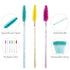 i-Laesh Crystal Mascara Sticks, Disposable Eyebrow Eyelash Brushes for Eyelash Extensions, Eyelash Makeup Tool, Pack of 100 (Black)...