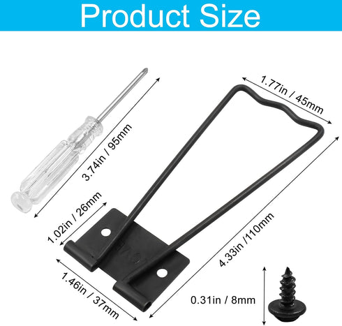 12 Pcs Easel Back, 4.33" Iron Picture Frame Easel Back - Reliable Photo Frame Stand with Screws & Screwsdriver for Crafts and Art Frames (Black)...