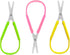 Squeeze Scissors, Lefty Support Loop Scissors for Toddlers?8 Inch Adaptive Design Preschool Training Scissors (3, Green+Pink+Yellow)...