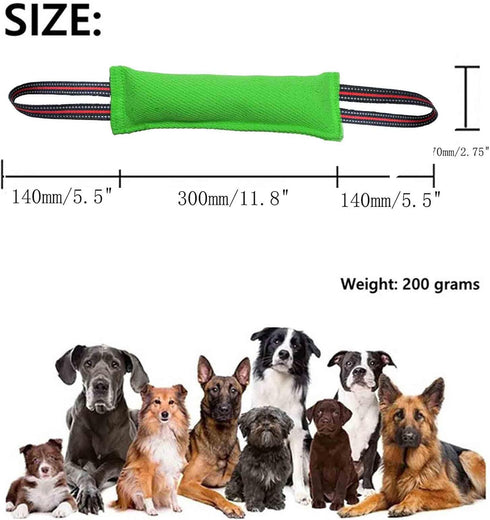 Tug Toy for Dogs with 2 Strong Red Band Handles,Durable Training Equipment Puppy to Large Dogs Interactive Toy,Best for Tug of War Pull Indestruct...