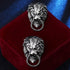 Punk Lion Head Collar Brooch. Vintage Wolf Head Brooch Pins,Cool Animal Head Collar Pin for Men's Suit Pin Coat Lapel Pin...