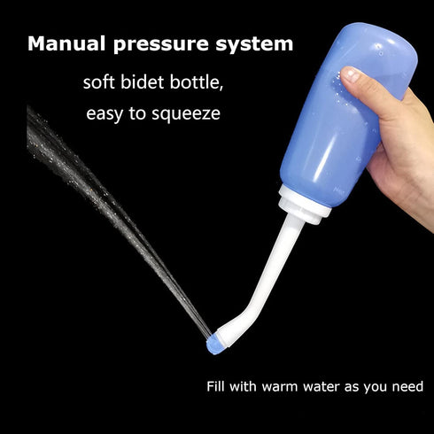Reusable Vaginal Douche Cleaner for Women Portable Perineal Bottle Vaginal Cleansing System Vaginal Cleaner Bidet Bottle Sprayer Peri Bottle Irrig...