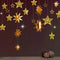 Decor365 Gold Star Garland Hanging Twinkle Little Star Decorations Glittery Gold Party Supplies for Baby Shower Birthday New Year Eve Bridal Gradu...