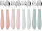CoixFoam 8 Pieces Toddler Utensils, Toddler Safe Silverware Set With Food Grade Silicone Hanlde, 18/8 Stainless Steel, Perfect Length For New Self...